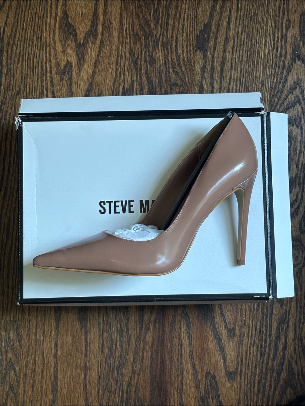 Steve Madden Noir Mocha Leather Pointed-Toe Stiletto Pumps - Size 8.5, Brand New - Picture 5 of 5